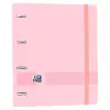 Oxford Carpeta Anillas 4x35mm Live&Go European Binder 360º A4+ 100H Tapa Polyfoam Rosa Pastel