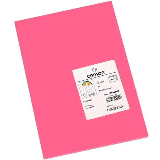 Iris Cartulina 297X420Mm 185Gr Rosa Fucsia -50U-