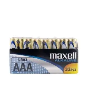 Maxell Pilas Alcalinas AAA LR03 - Pack de 32 Unidades