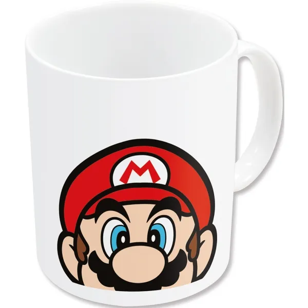 Safta Taza Cerámica Super Mario 325ml Color Blanco