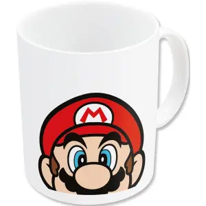 Safta Taza Cerámica Super Mario 325ml Color Blanco