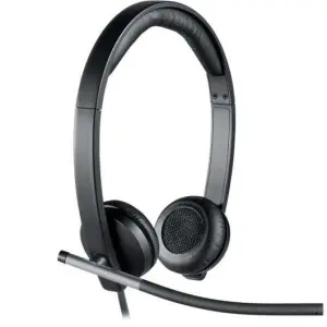 Logitech H650E Auriculares USB con Micrófono Plegable y Almohadillas Acolchadas - Negro