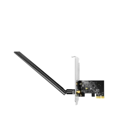 Cudy Ac650 Adaptador De Red Pcie - Doble Banda - Antena Wi-Fi 5 Desmontable - Velocidad Hasta 433Mbps - 72.5X45X11.6Mm - Color Negro