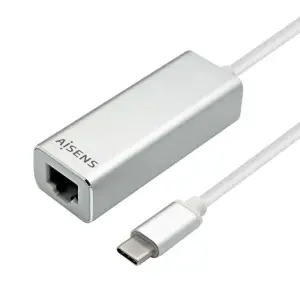 Aisens Conversor USB 3.1 Gen 1 USB-C a Ethernet Gigabit 10/100/1000 Mbps 15 cm