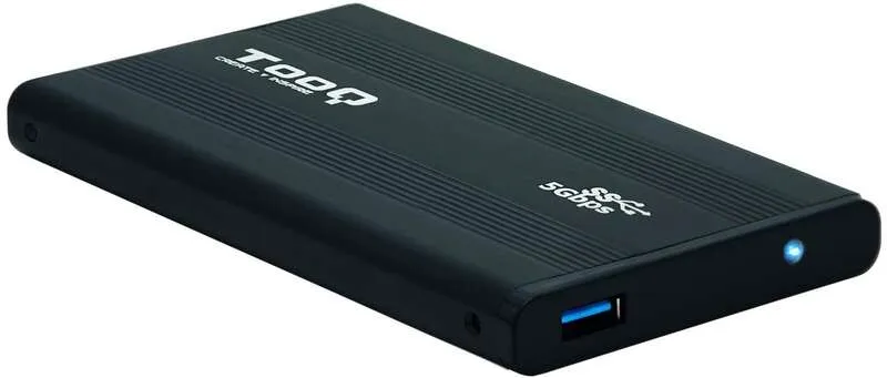 TooQ TQE-2524B Caja Externa 2.5" USB 3.0 para HDD SATA de Hasta 9.5mm Negra