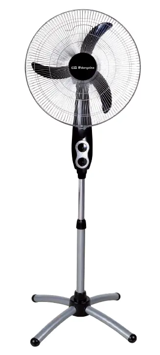 Orbegozo SF 0156 Ventilador de Pie Potente con Oscilación Oval y Altura Ajustable