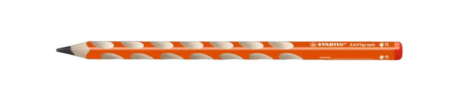 Stabilo Easygraph Lápiz de Grafito HB 3.15mm Diseño Ergonómico Uso Diestro Naranja