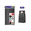 Bismark Pack de 10 Sobres Papel Kraft 50g con 10 Pegatinas - 24x42x6cm - Negro