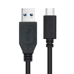 Nanocable Cable USB 3.1 Gen2 10Gbps 3A USB-C a USB-A 2m Negro