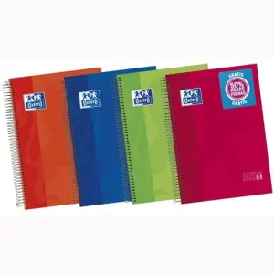 Oxford Cuaderno Classic Europeanbook A4+ 120H Write & Erase Microperforado T/Extradura Vivos Surtidos