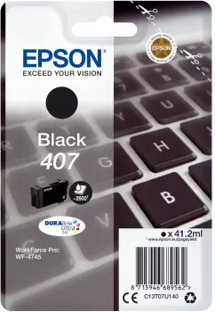 Epson 407 Negro Cartucho de Tinta Genérico Reemplazo C13T07U140