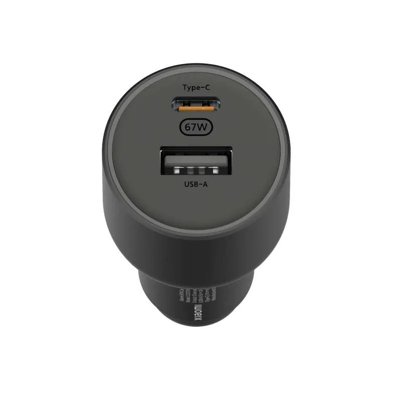 Xiaomi Car Charger Cargador De Coche 67W - 1X Usb-C, 1X Usb-A + Cable - Compatible Con Carga Rapida