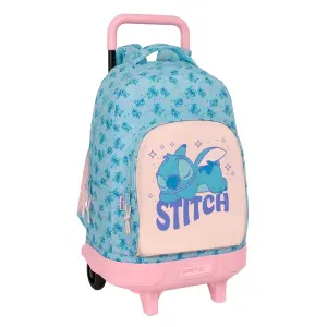 Safta Mochila Con Carro Extraíble, Bolsillo Frontal, Portabotellas, 33L, Azul Claro