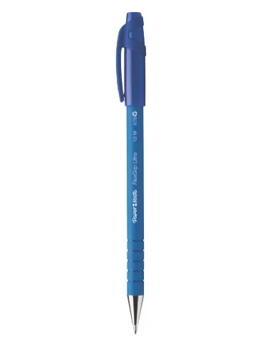 Paper Mate Bolígrafo Flexgrip Ultra Retráctil Azul Caja De 30+6 Ud