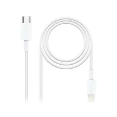 Nanocable Cable USB-C a Lightning Macho 1m Blanco