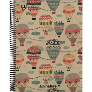 Grafoplás Cuaderno Espiral A4 80H 4x4 90gr Kraft y Cartón Reciclado Uninature Capadocia