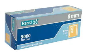 Rapid Grapas Finas Nº13 13/8 Caja 5000 Unidades Galvanizadas