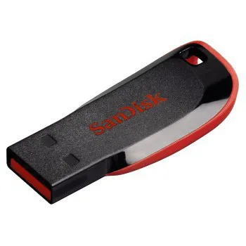 SanDisk Cruzer Blade Memoria USB 2.0 32GB Ultra Compacta Negro/Rojo