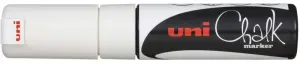 Uni-ball PWE-8K Marcador de Tiza Líquida 8mm Punta Biselada Color Blanco