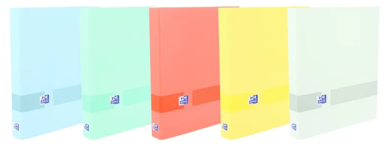 Oxford & You A4+ Carpeta De 4 Anillas D 25Mm - Tamaño A4+ - Capacidad Para 250 Hojas - Tapa Extradura - Lomo De 40Mm - Colores Pastel Surtidos