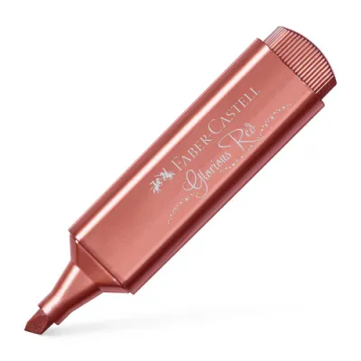 Faber Castell Marcador Textliner 46 Metálico Rojo