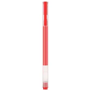 Xiaomi High-Capacity Caja de 10 Boligrafos de Gel - Punta 0.5mm - Alta Capacidad - Secado Rapido - Color Rojo