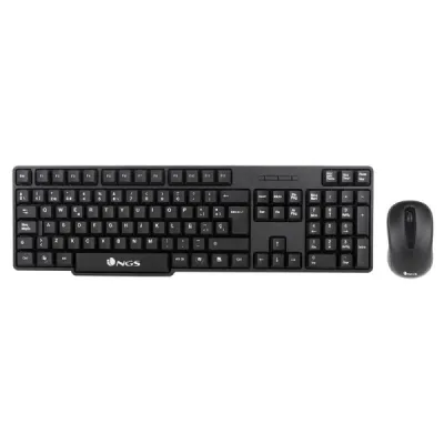 NGS Euphoria Kit Teclado Inalámbrico QWERTY Portugués + Ratón Inalámbrico 1200dpi