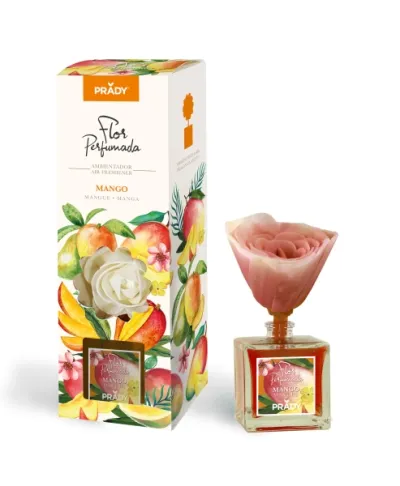 Prady Ambientador Flor Perfumada Mango 90ml Frasco de Cristal