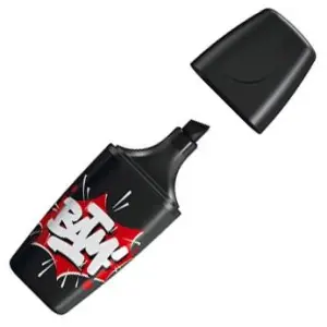 Stabilo Marcador Fluorescente Boss Mini "Bam" Negro Caja 10 Unidades
