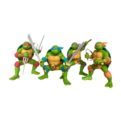 Comansi Set TMNT Tortugas Ninja 4 Figuras - Estilo Cómic Retro - Coleccionable  - Michelangelo, Donatello, Raphael, Leonardo