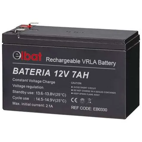 Elbat Batería 12V 7Ah para Informática y Electrónica