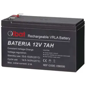 Elbat Batería 12V 7Ah para Informática y Electrónica
