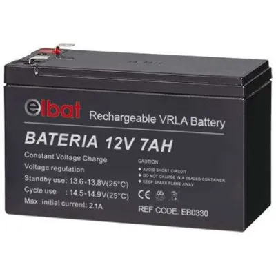 Elbat Batería 12V 7Ah para Informática y Electrónica