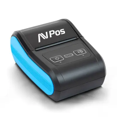 AVPos Impresora Térmica Portátil MP580R - 58mm - 90 mm/s - Bluetooth y USB-C - Negro