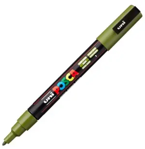 Posca Marcador PC-3M Punta Cónica 0,9 - 1,3 mm Verde Kaki