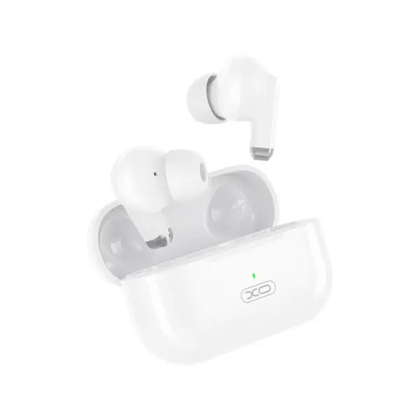 XO X40 Auriculares TWS Bluetooth 5.3 Doble Micrófono Control Táctil Estuche 250mAh Blanco