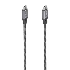Aisens Cable USB 3.2 Gen2x2 Aluminio 20Gbps 8K@30Hz 5A 100W E-Mark - Tipo USB-C/M-USB-C/M - 3.0m - Color Gris