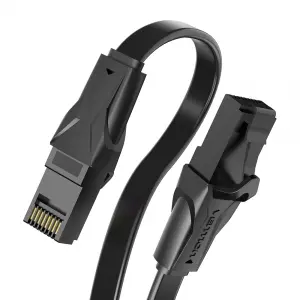 Vention Cable de Red UTP RJ45 Cat6 Plano 5m Negro