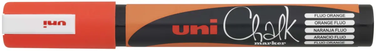 Uni-ball PWE-5M Marcador de Tiza Líquida Naranja Punta Cónica 1.8-2.5mm Borrado en Húmedo Resistente a la Lluvia