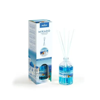 Prady Ambientador Mikado Aire Mediterráneo 100 ml con Varitas Difusoras