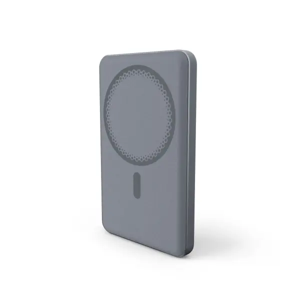 Energy Sistem Powerbank Inalámbrico Magnético 5000 mAh - 15W Carga Inalámbrica, 20W por Cable, USB-C, Color Gris
