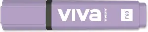 Molin Viva Marcador Fluorescente - Trazo entre 1 y 5mm - Tinta con Base de Agua - Color Violeta