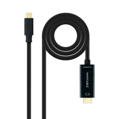 Nanocable Cable Conversor USB-C a HDMI 4K 60Hz 5M Color Negro
