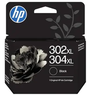 HP Cartucho de Tinta Negro Original 302XL/304XL - B7RT9AE/F6U68AE/N9K08AE