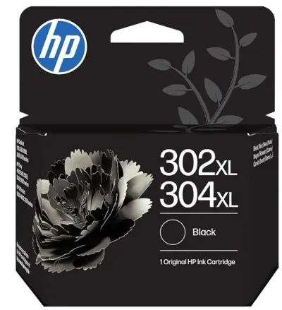 HP Cartucho de Tinta Negro Original 302XL/304XL - B7RT9AE/F6U68AE/N9K08AE