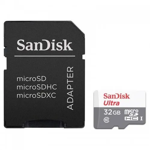 Sandisk Ultra Tarjeta Micro SDHC 32GB UHS-I U1 Clase 10 100MB/s + Adaptador SD