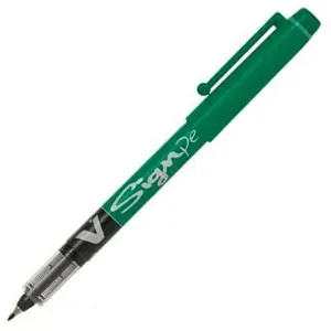 Pilot V-Sign Pen Rotulador Punta Fina 2mm Trazo 0.6mm Color Verde