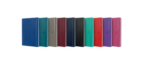 Oxford Cuaderno Cosido Signature 80H B5 1 Línea Tapa Extradura Símil Piel
