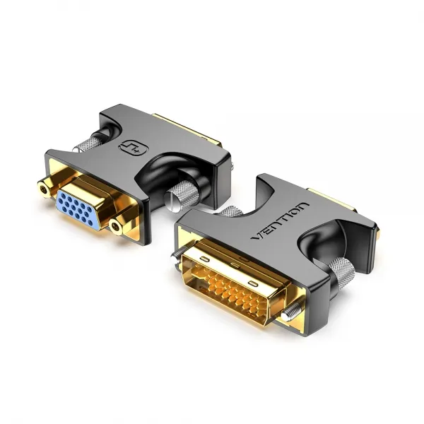 Vention Adaptador Dvi Macho A Vga Hembra - Color Negro