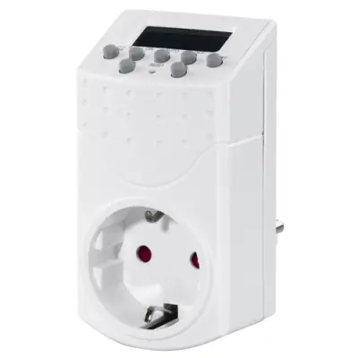 HAMA Temporizador Digital Mini de Interior con Programación Semanal